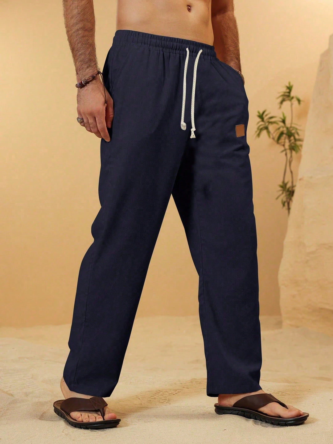 Pantaloni SHEIN, bleumarin