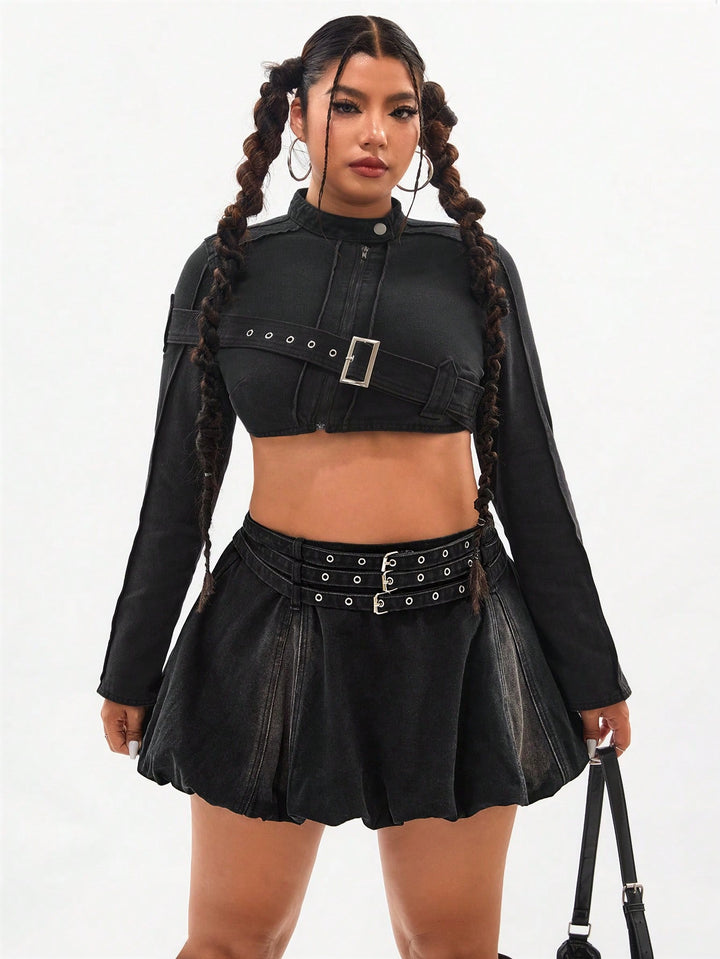 Fustă mini SHEIN, negru