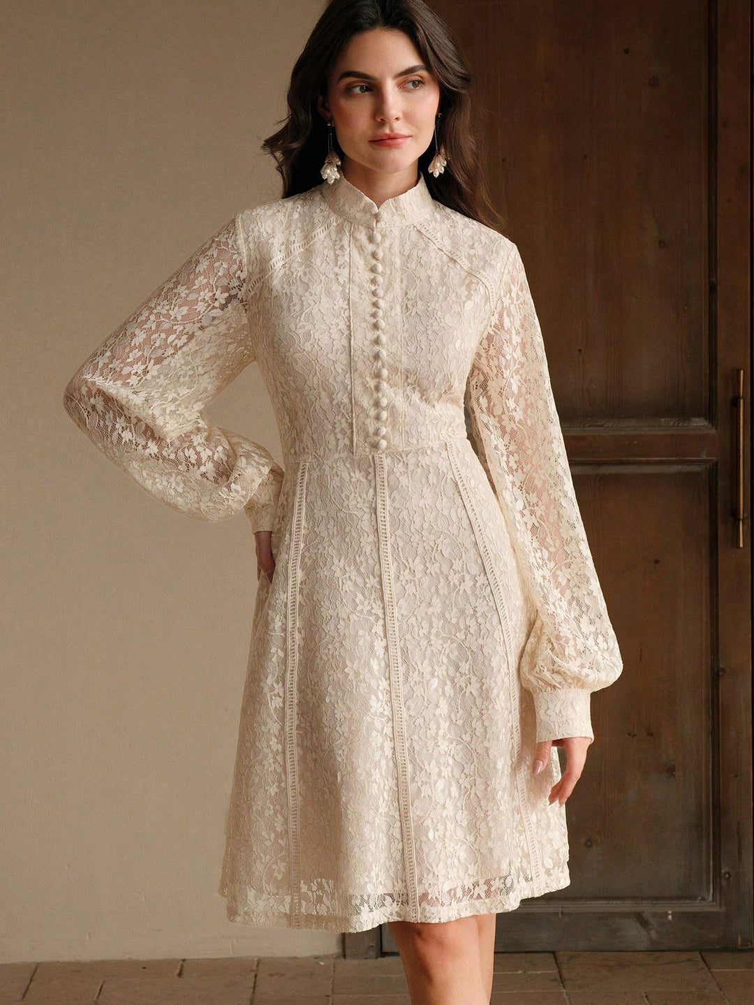 Rochie scurtă SHEIN, bej