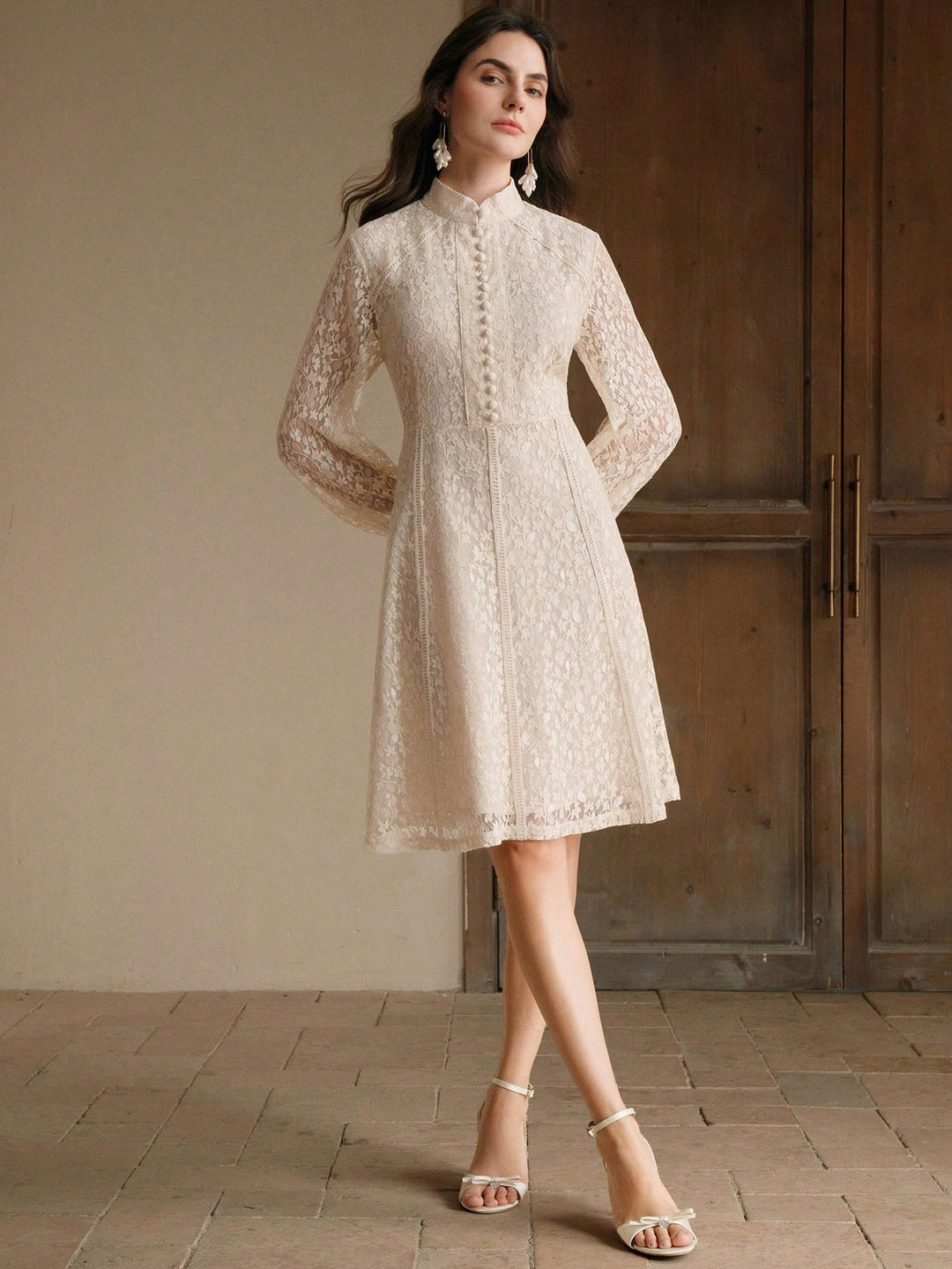 Rochie scurtă SHEIN, bej