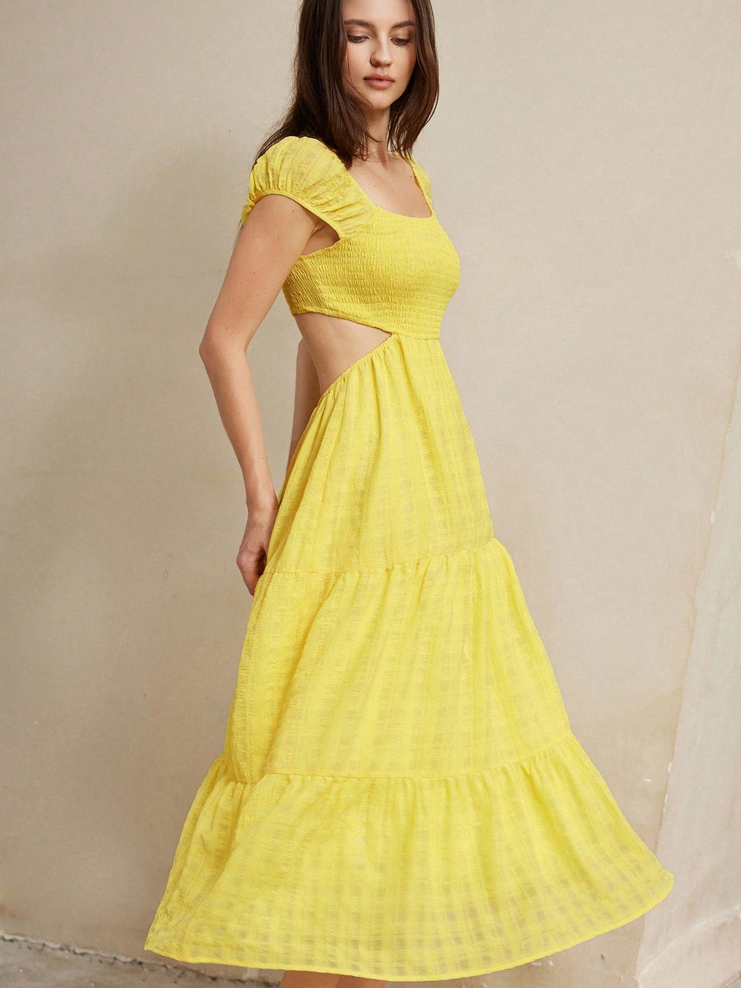 Rochie maxi SHEIN, galben