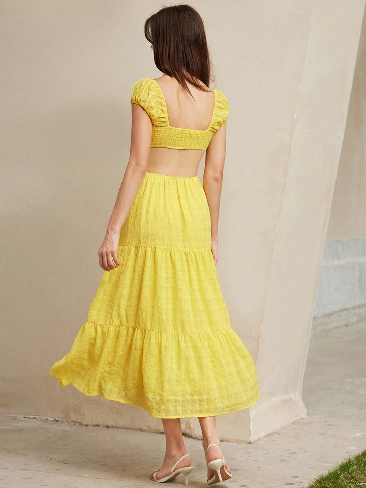 Rochie maxi SHEIN, galben