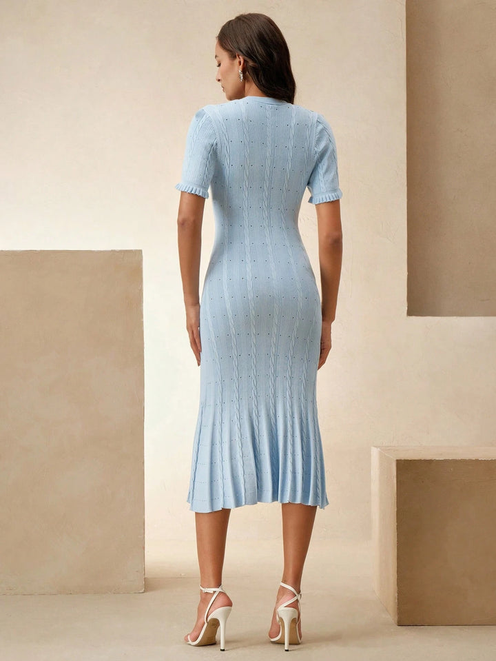 SHEIN maxi ruha, kék