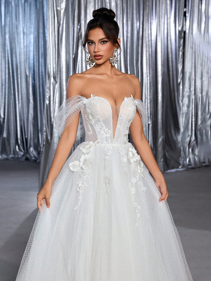 Rochie de mireasă SHEIN, alb