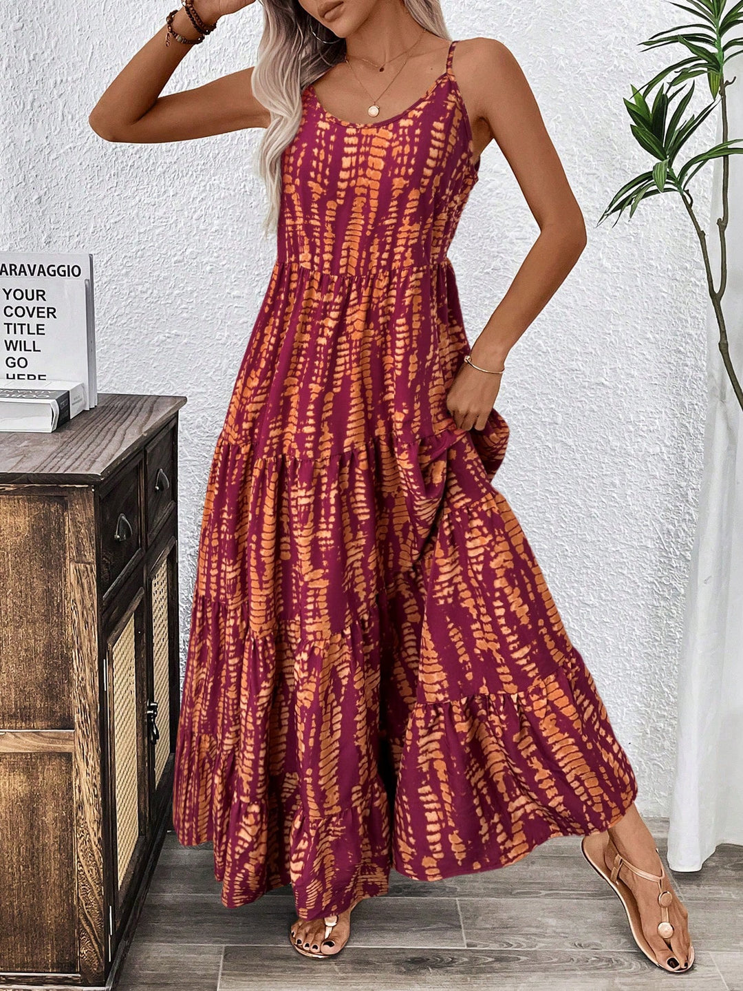 Rochie maxi SHEIN, mix culori