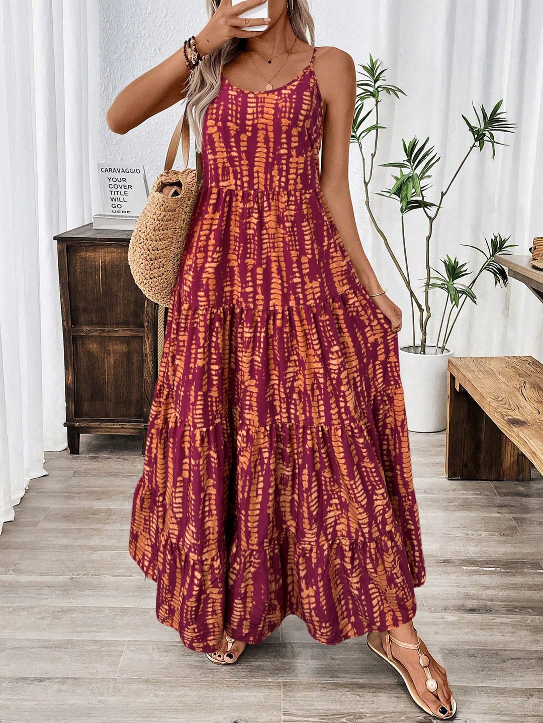 Rochie maxi SHEIN, mix culori