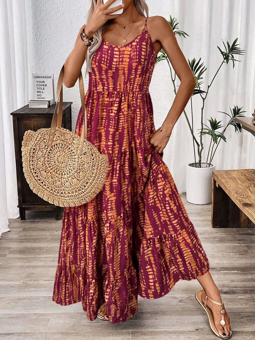 Rochie maxi SHEIN, mix culori