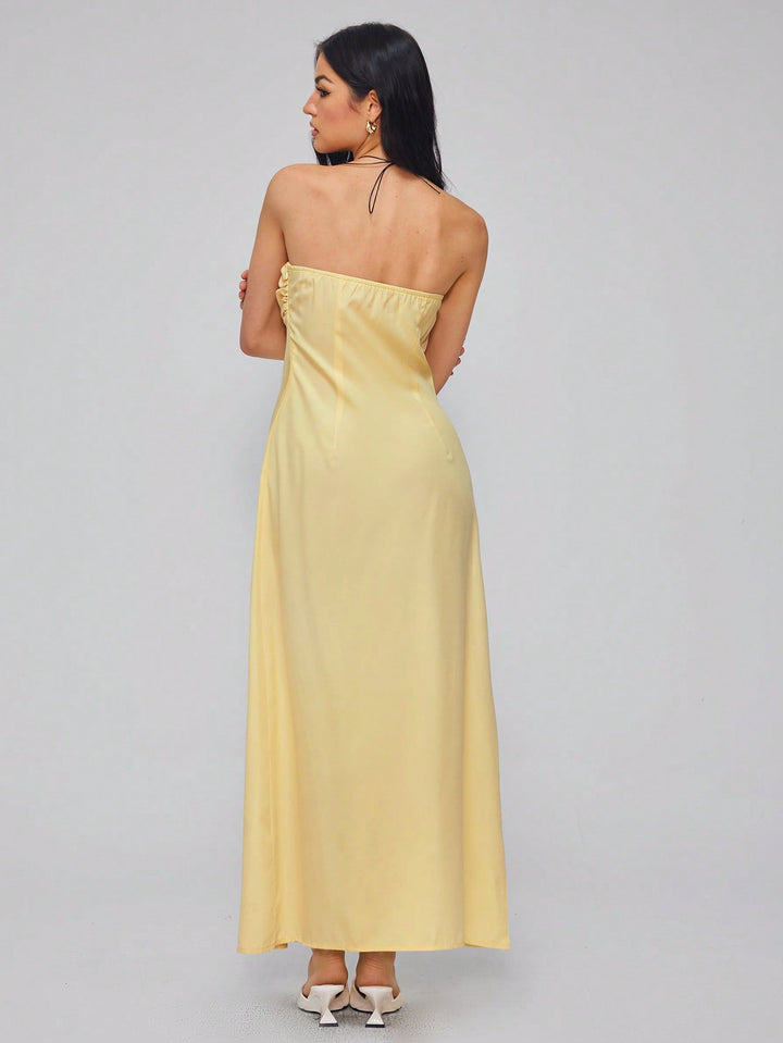 Rochie maxi SHEIN, galben