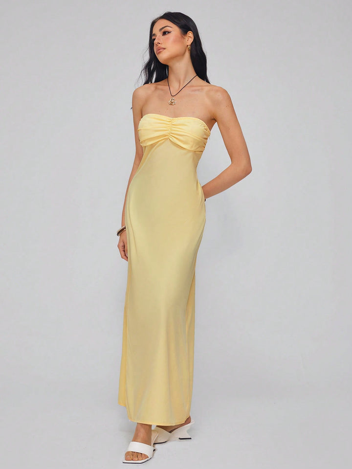 Rochie maxi SHEIN, galben