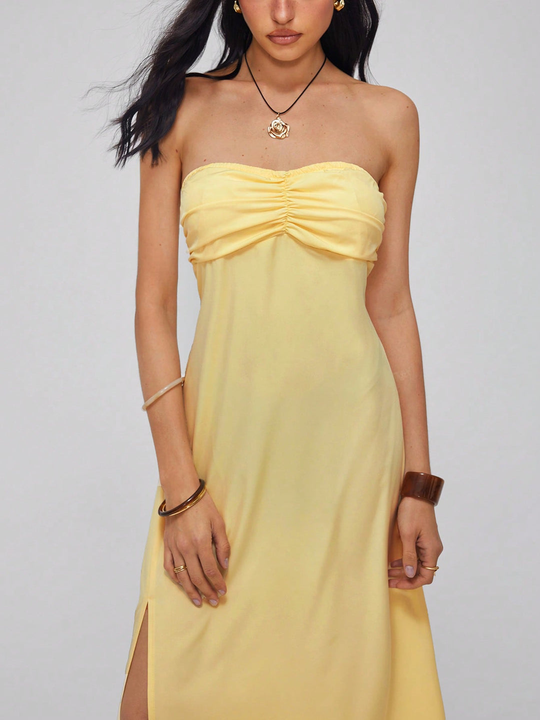 Rochie maxi SHEIN, galben