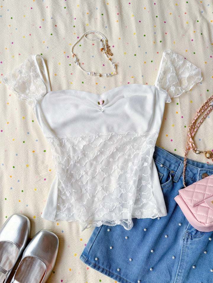 Top SHEIN, alb