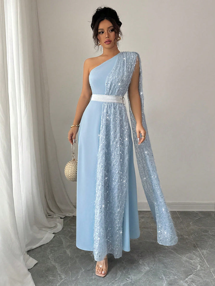 Rochie de ocazie SHEIN, albastru
