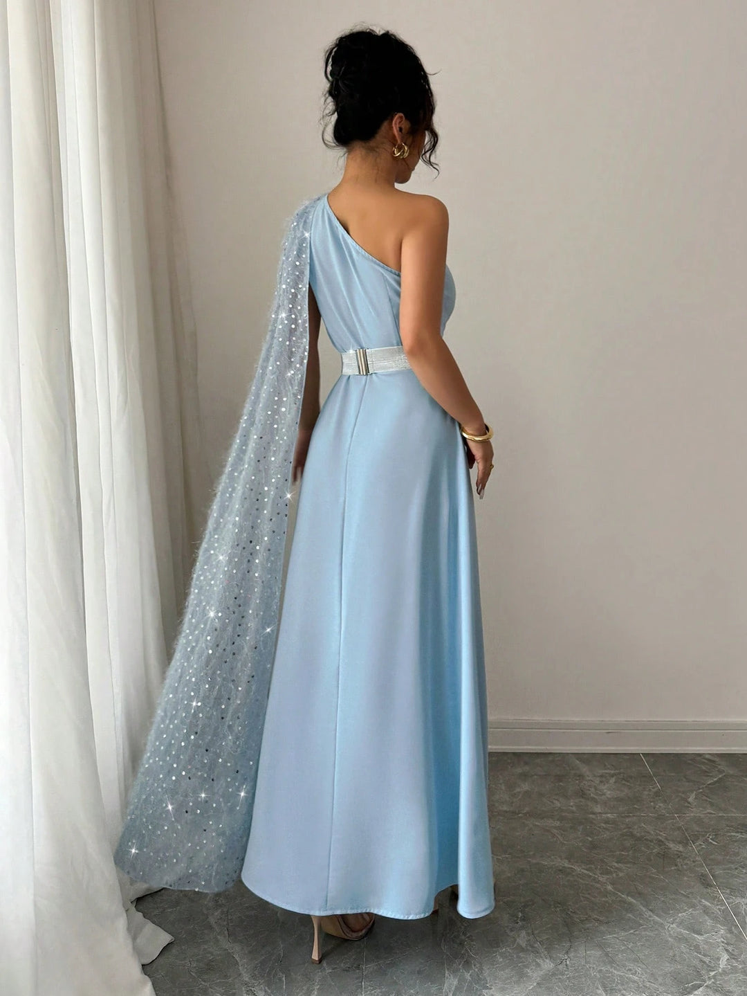 Rochie de ocazie SHEIN, albastru