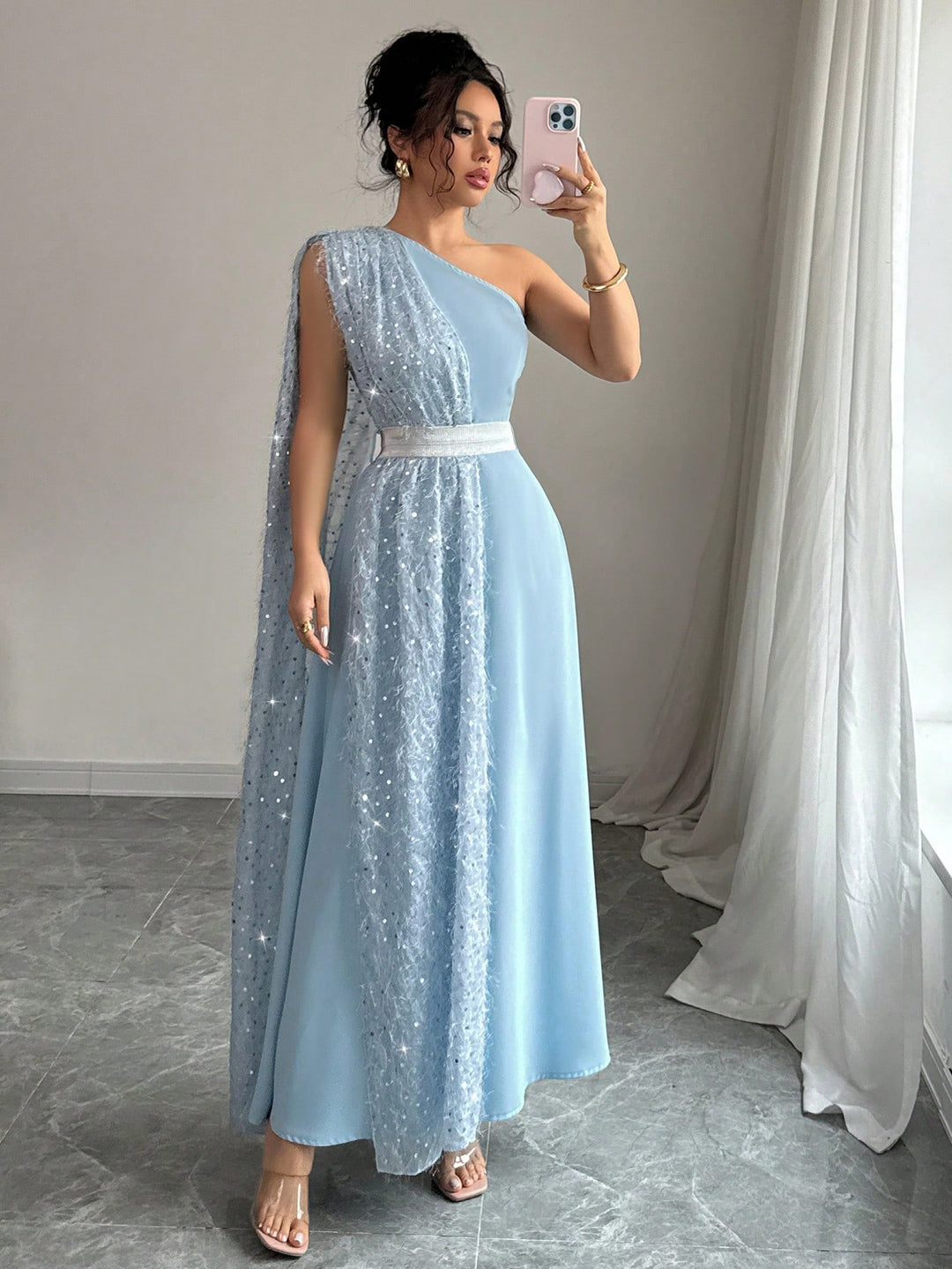 Rochie de ocazie SHEIN, albastru