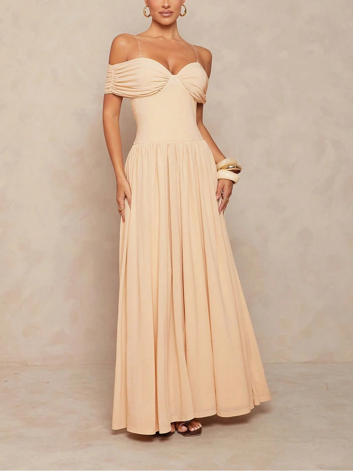 Rochie maxi Shein, crem