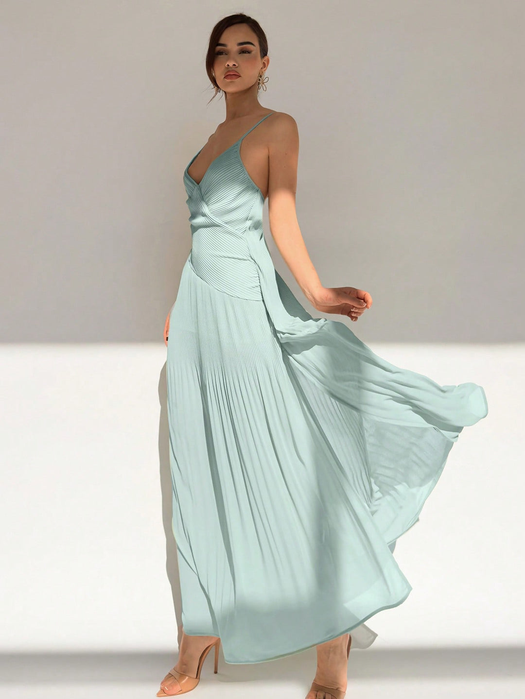 Rochie maxi SHEIN, verde