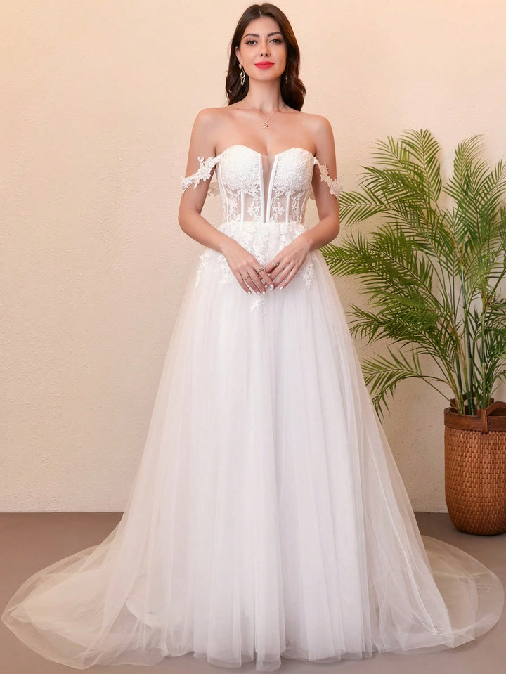 Rochie de mireasă SHEIN, bej