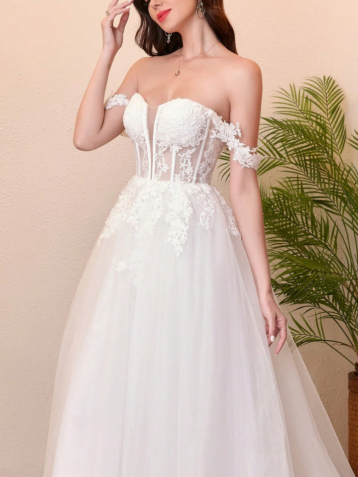 Rochie de mireasă SHEIN, bej