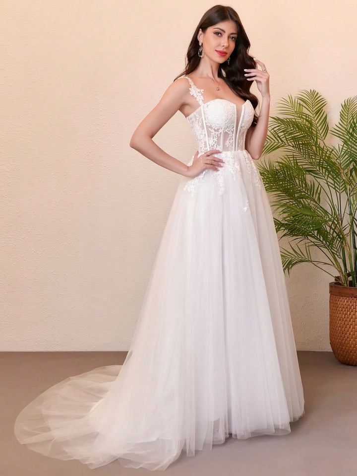 Rochie de mireasă SHEIN, bej