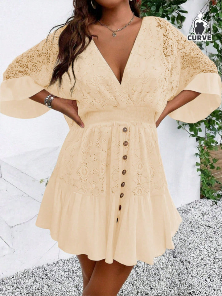 Rochie mini SHEIN, crem