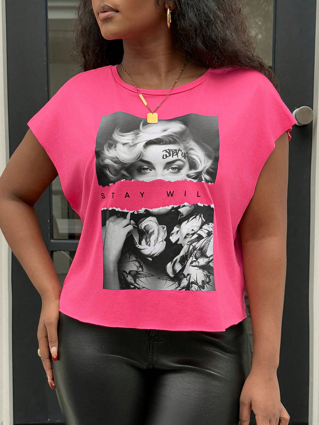 Tricou SHEIN, roz