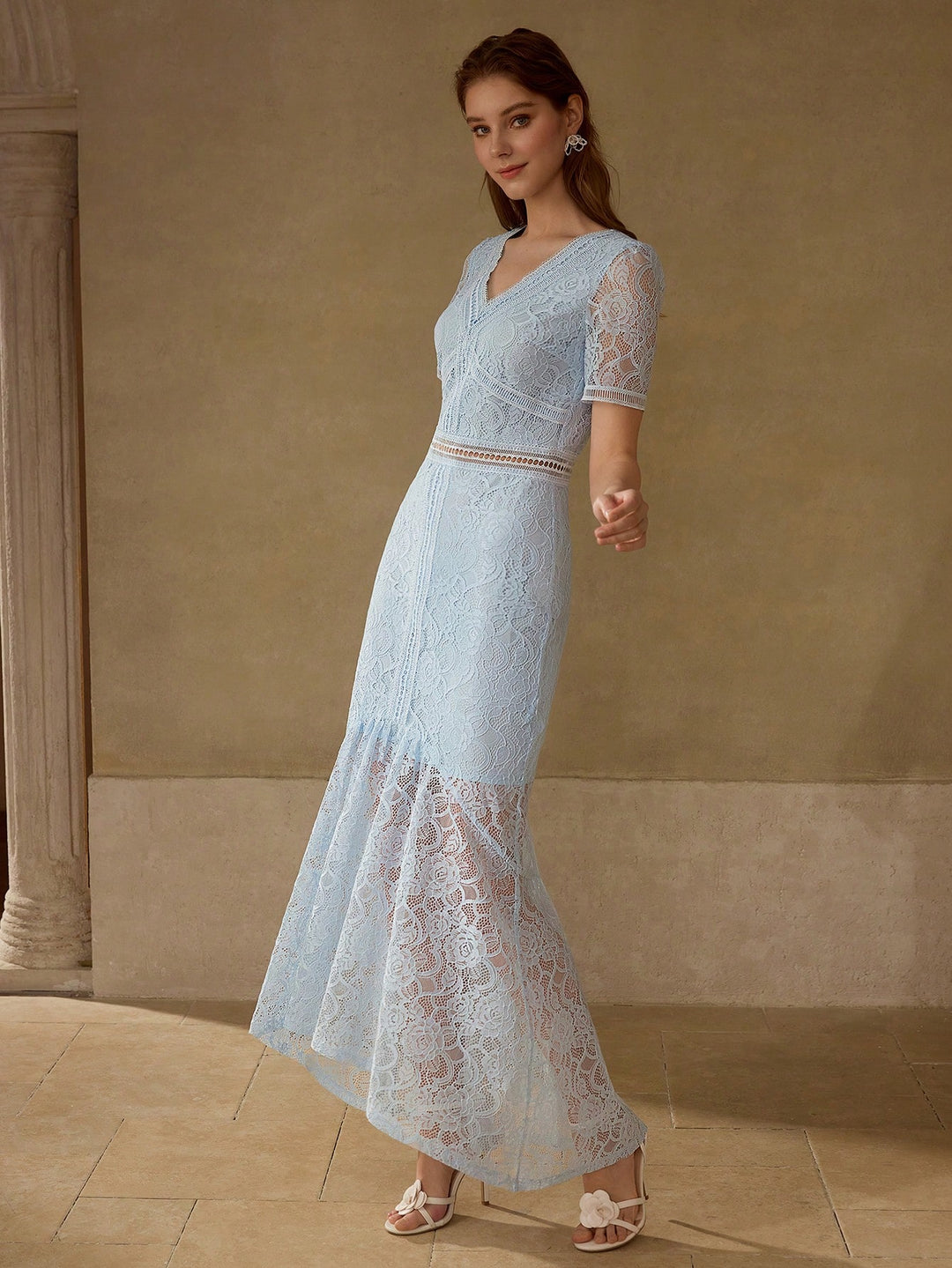Rochie maxi SHEIN, albastru
