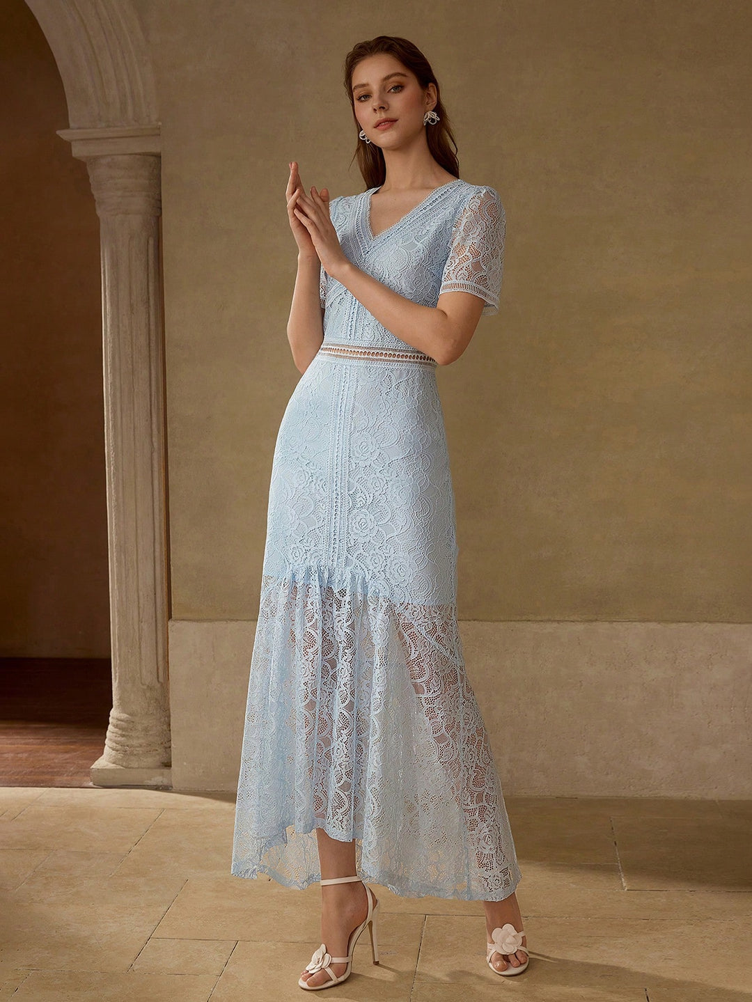 Rochie maxi SHEIN, albastru