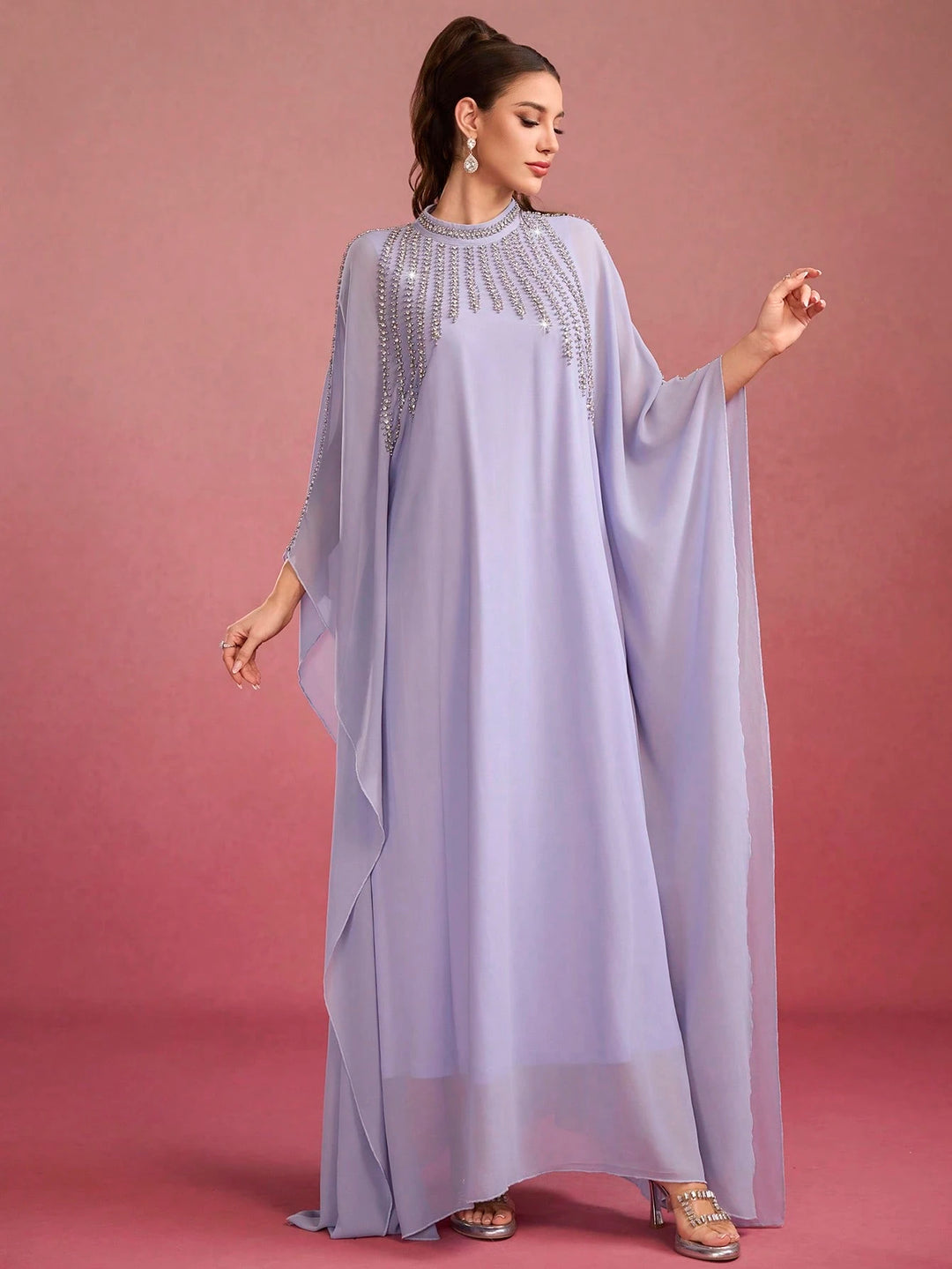 Rochie de ocazie SHEIN, mov