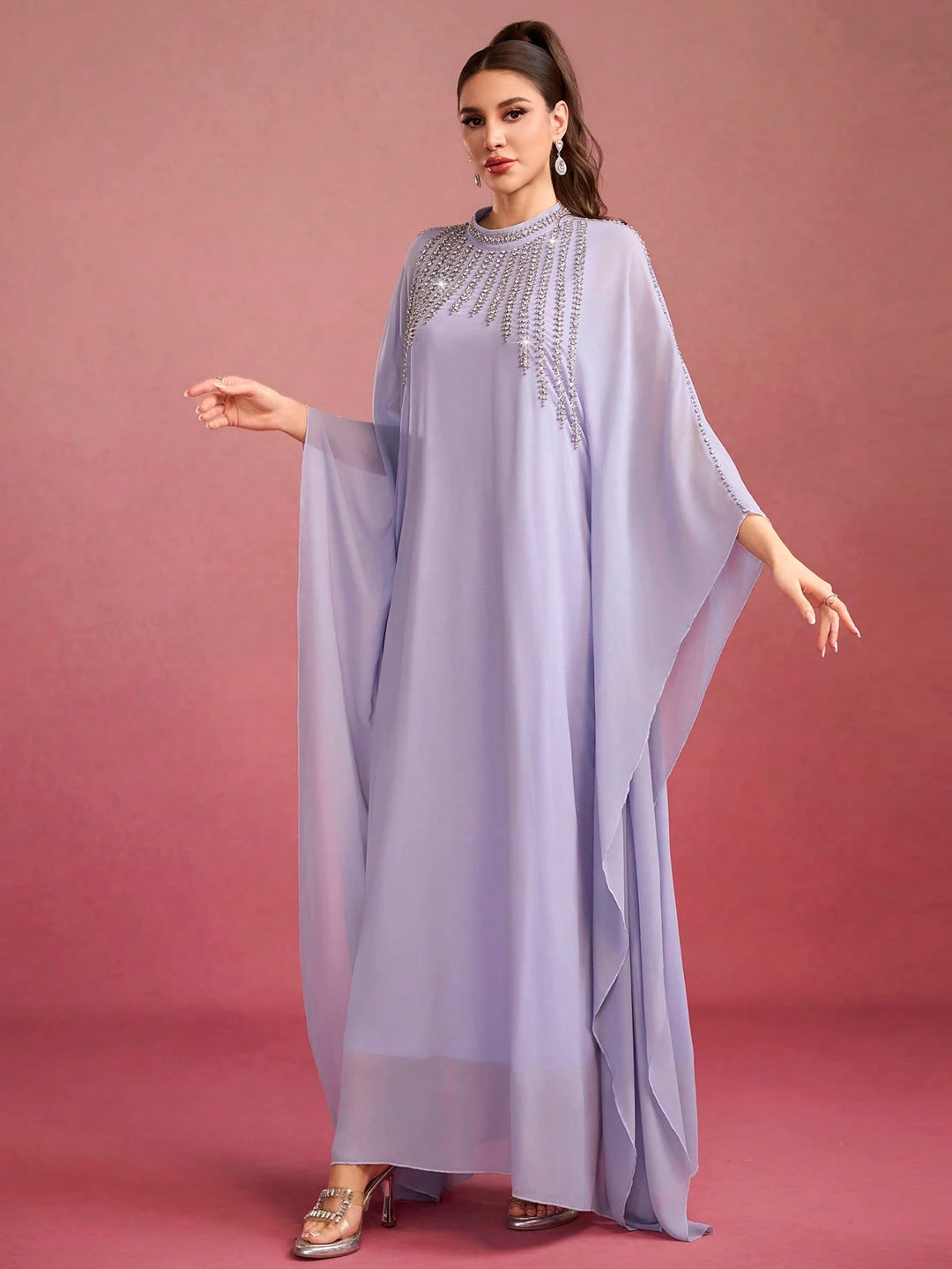 Rochie de ocazie SHEIN, mov