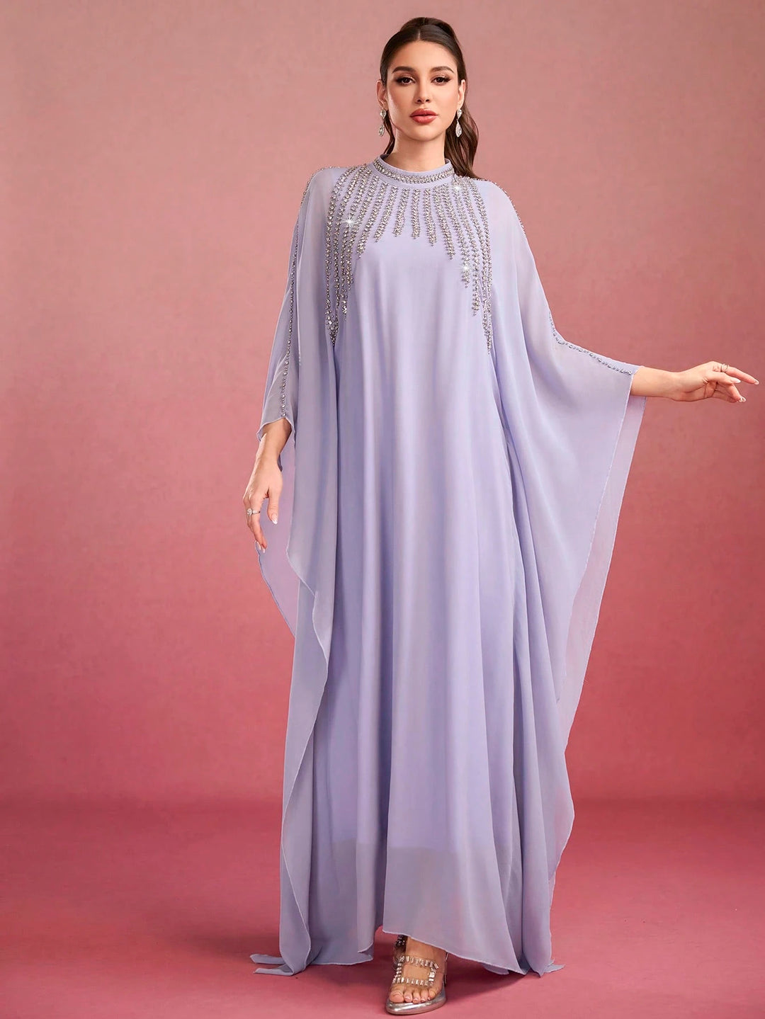 Rochie de ocazie SHEIN, mov