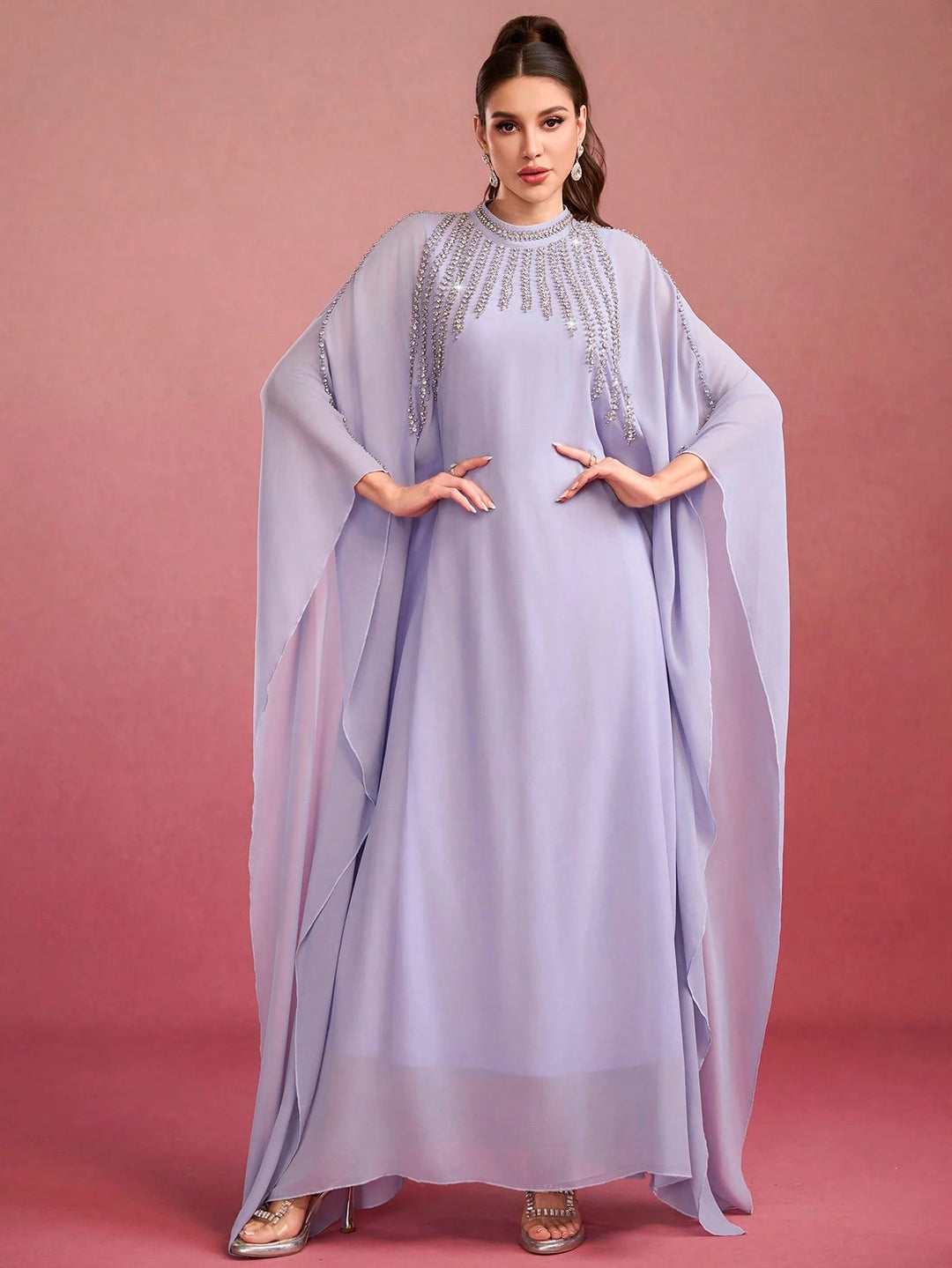 Rochie de ocazie SHEIN, mov