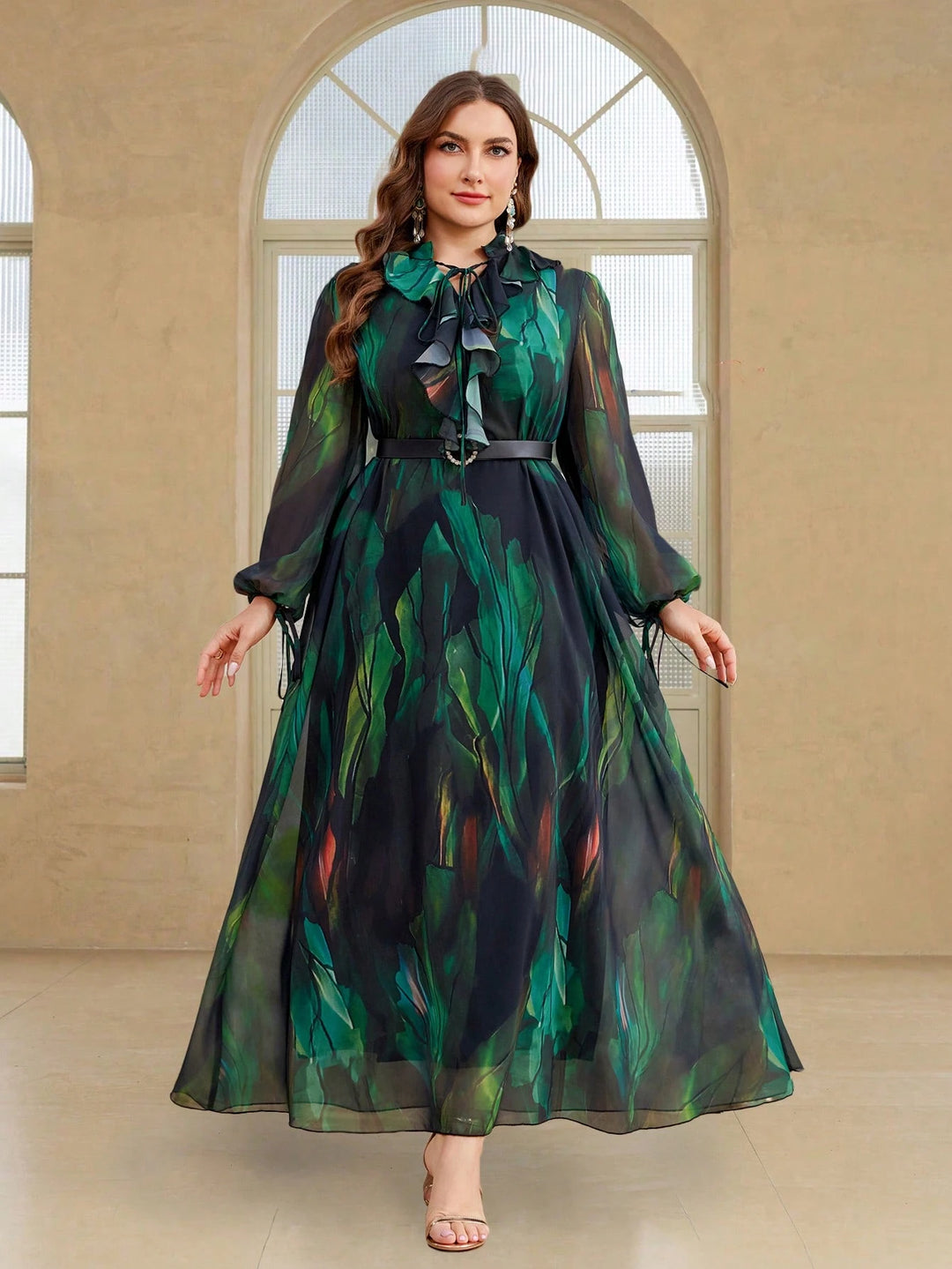 Rochie maxi SHEIN, mix culori