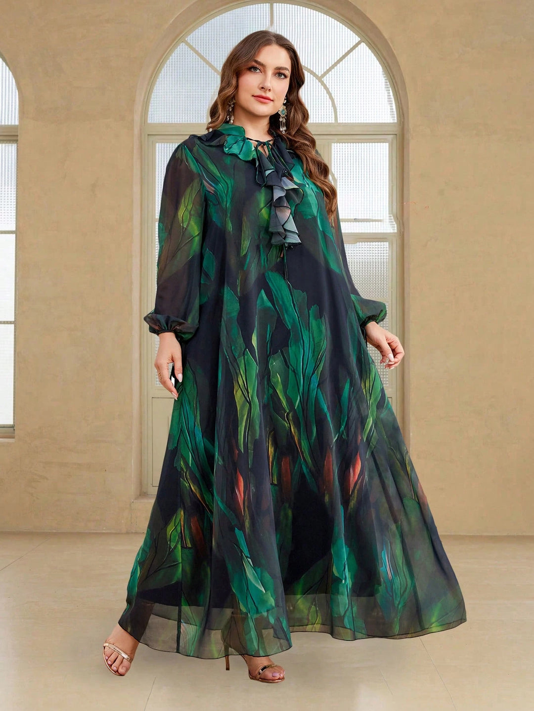 Rochie maxi SHEIN, mix culori