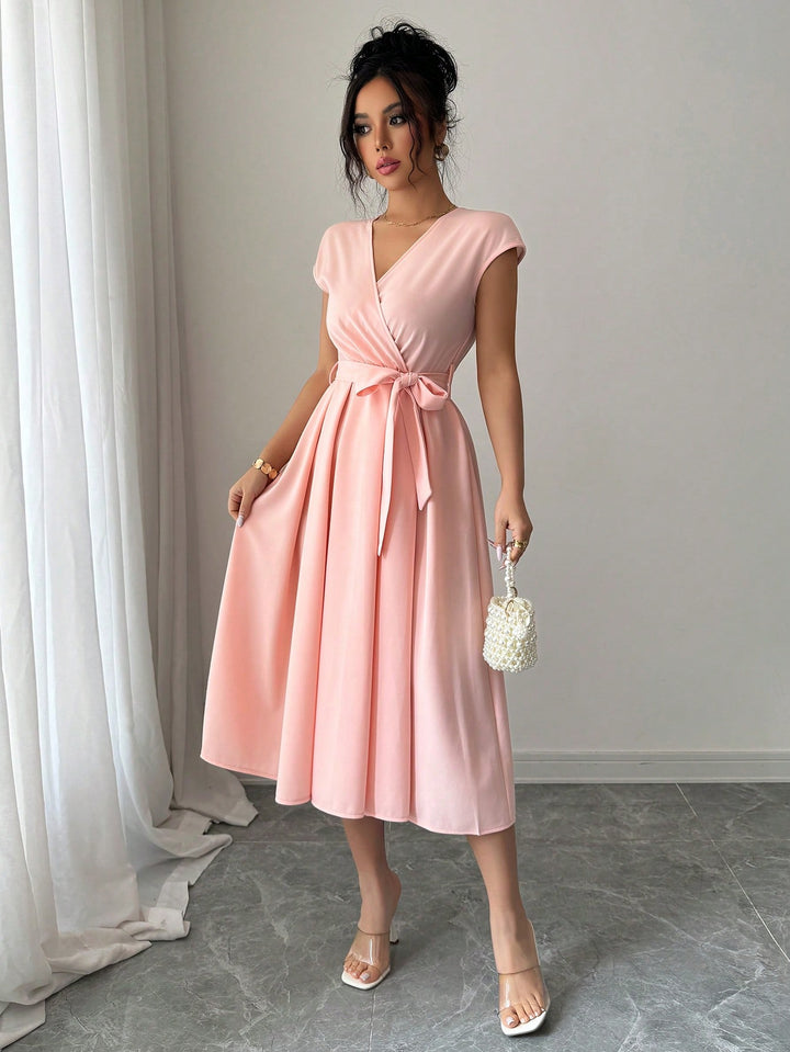 Rochie midi SHEIN, roz