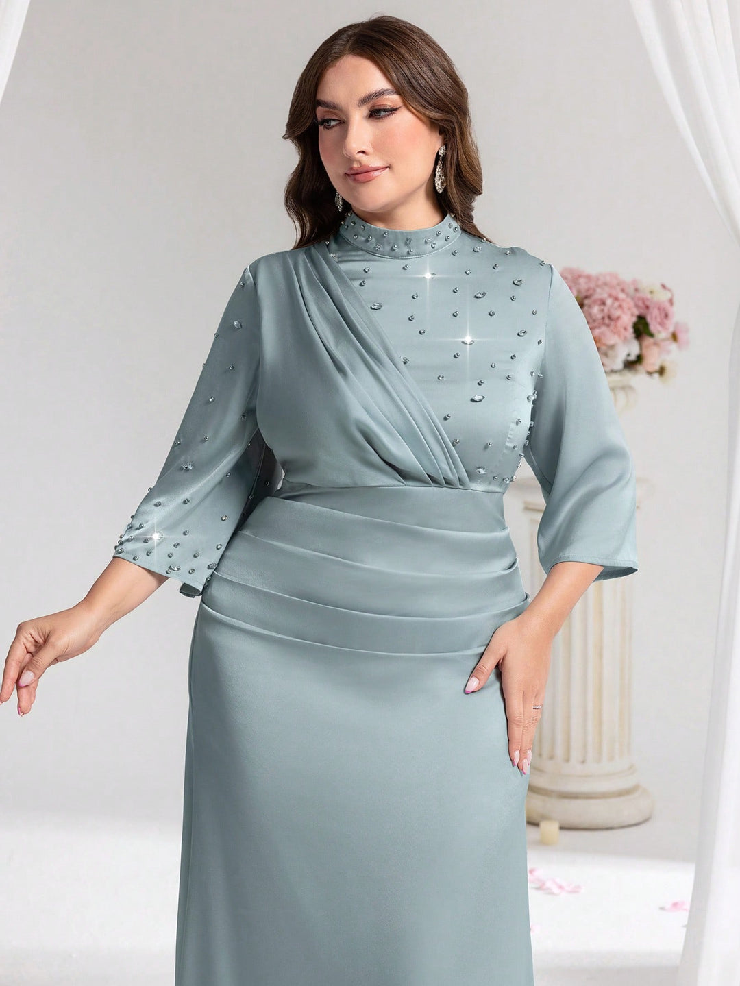 Rochie de ocazie SHEIN, verde