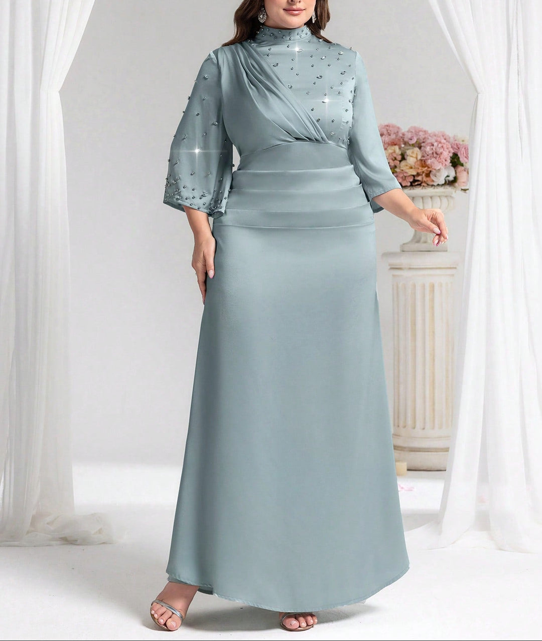 Rochie de ocazie SHEIN, verde