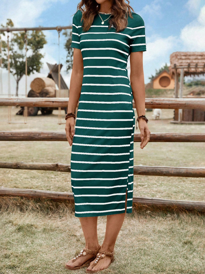 Rochie maxi SHEIN, verde