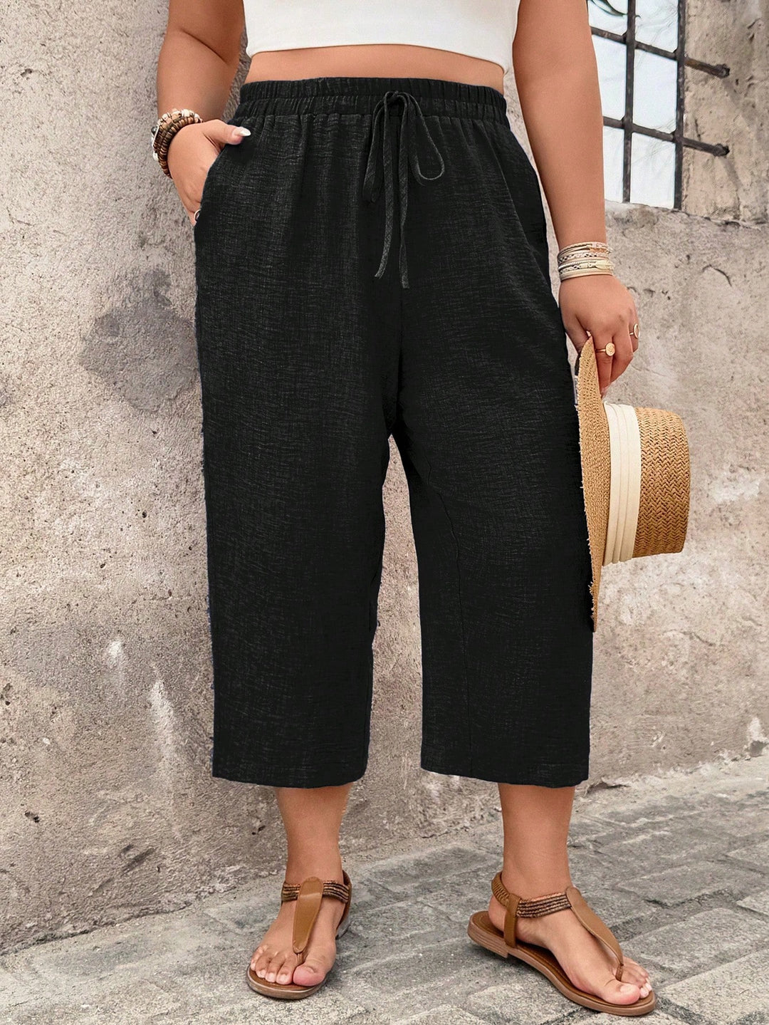 Pantaloni SHEIN, negru