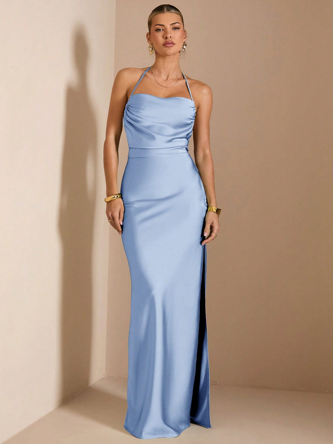Rochie maxi SHEIN, albastru