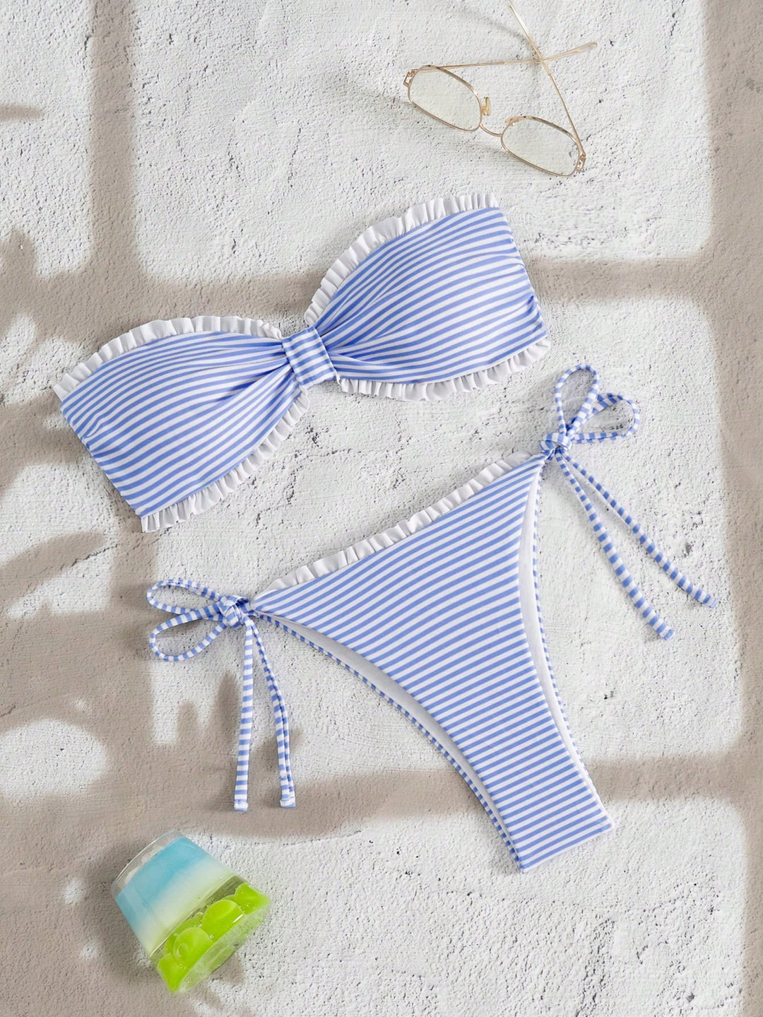 Costum de baie SHEIN, albastru