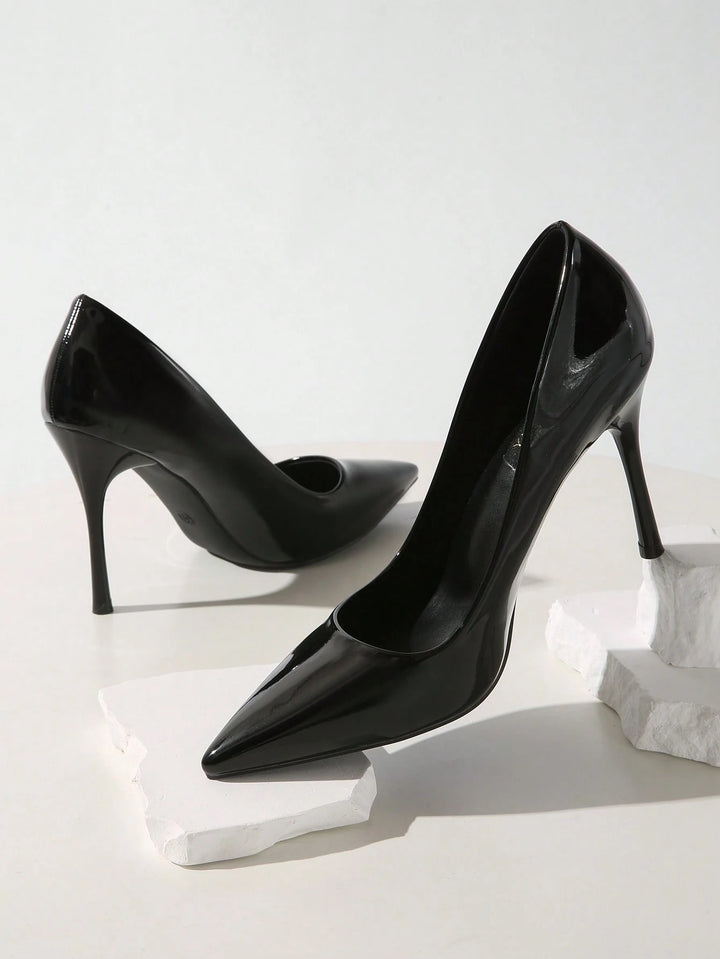 Pantofi cu toc SHEIN, negru