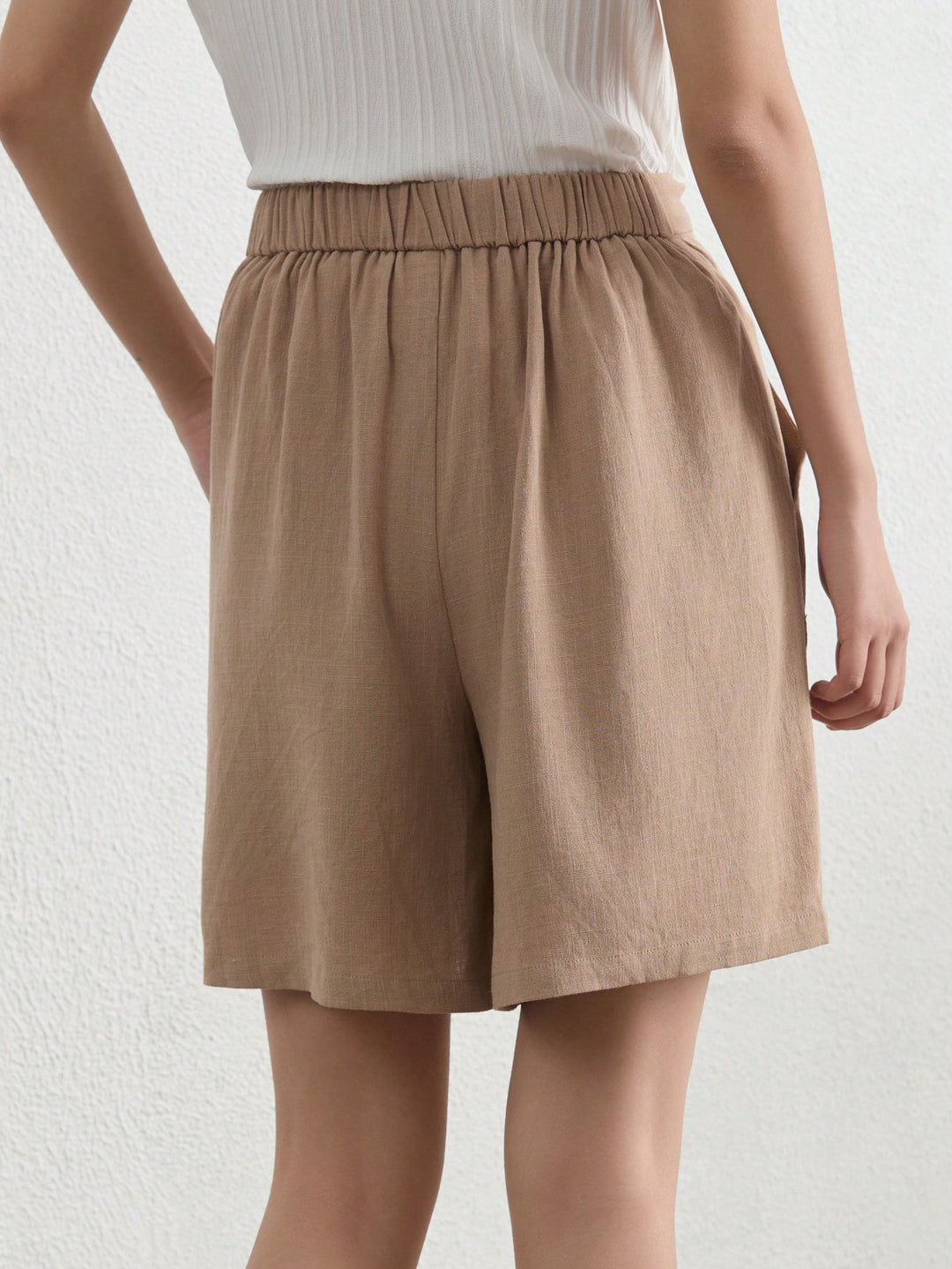 Pantaloni scurți SHEIN, kaki