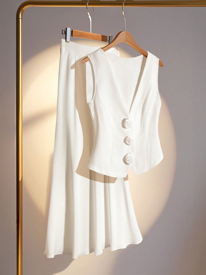 Costum SHEIN, alb