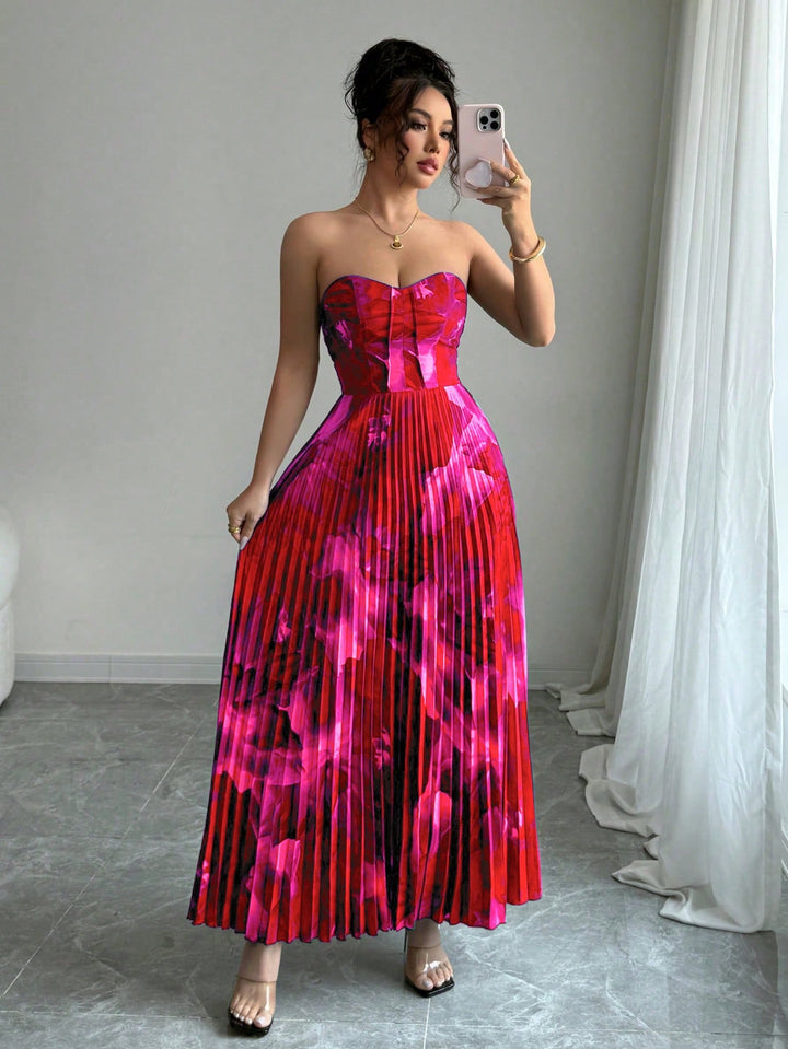 Rochie maxi SHEIN, mix culori