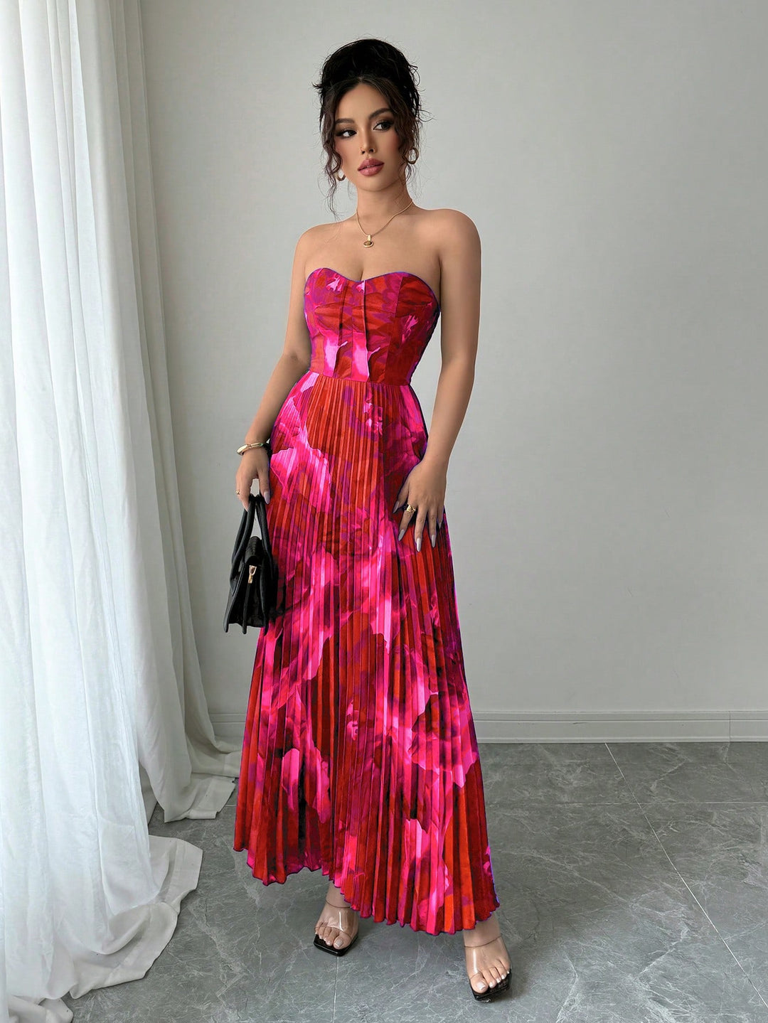 Rochie maxi SHEIN, mix culori