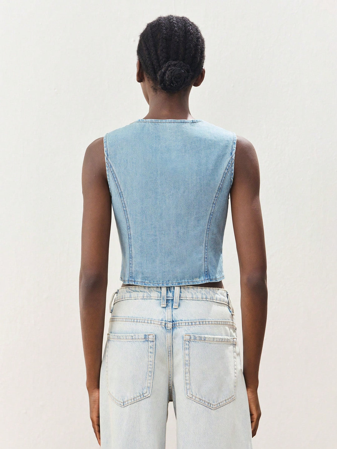 Top Shein, albastru
