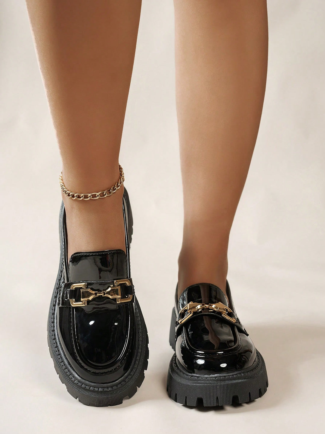 Mocasini SHEIN, negru