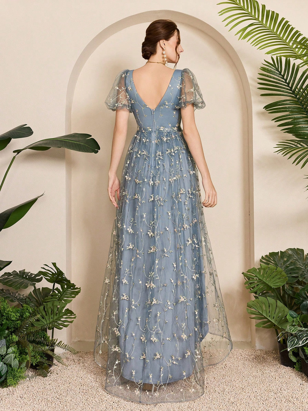 Rochie de ocazie SHEIN, albastru