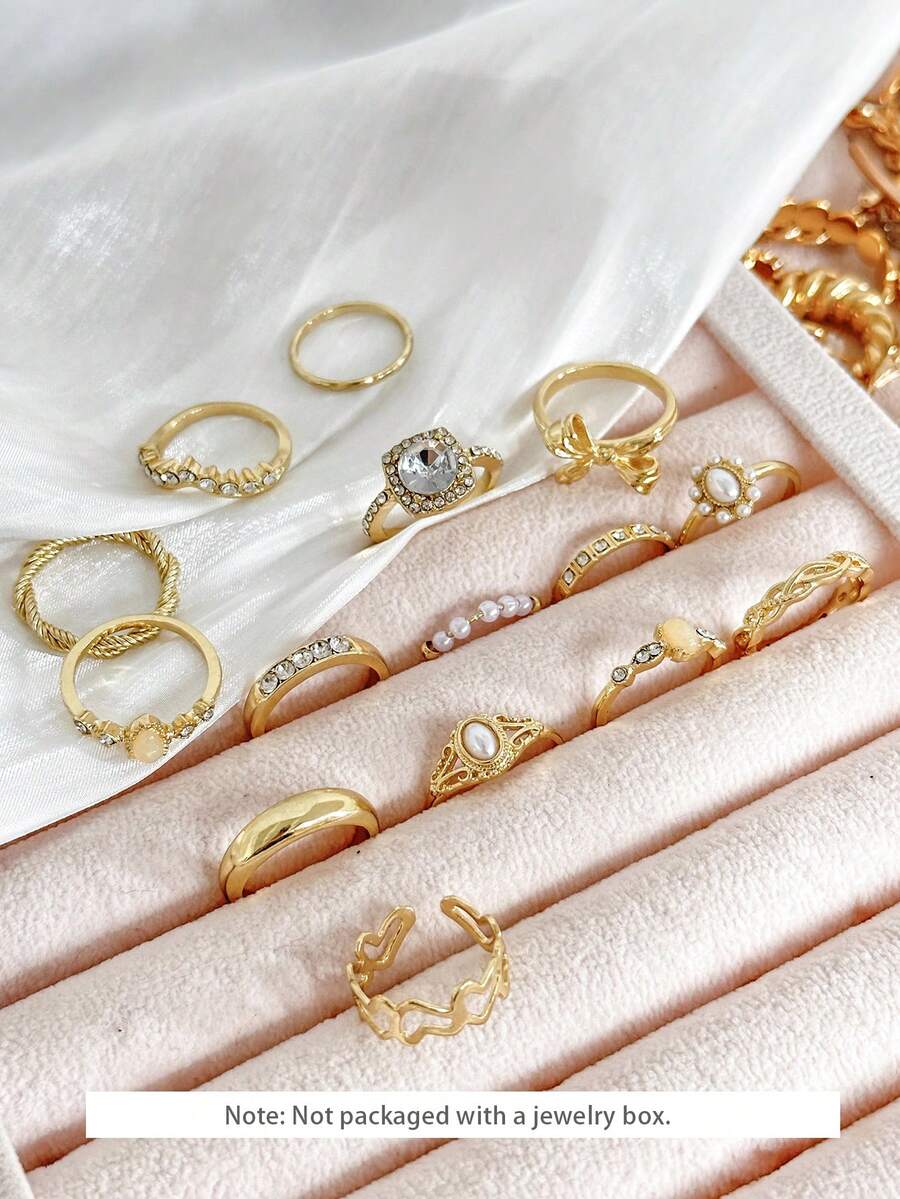 Set inele SHEIN, auriu