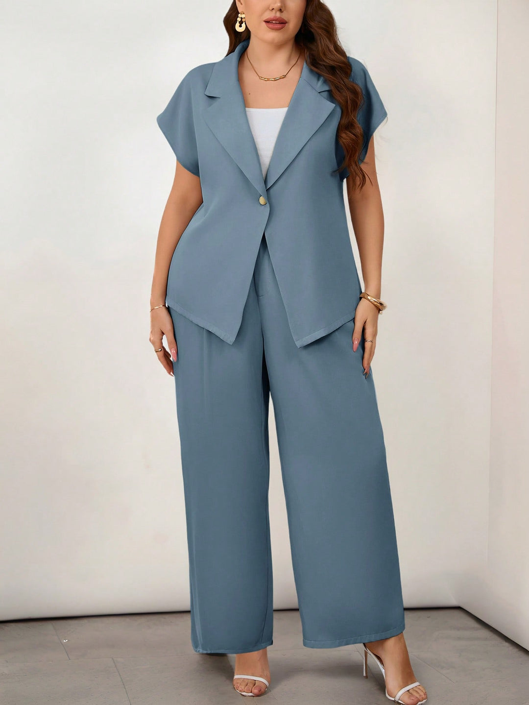 Costum SHEIN, albastru